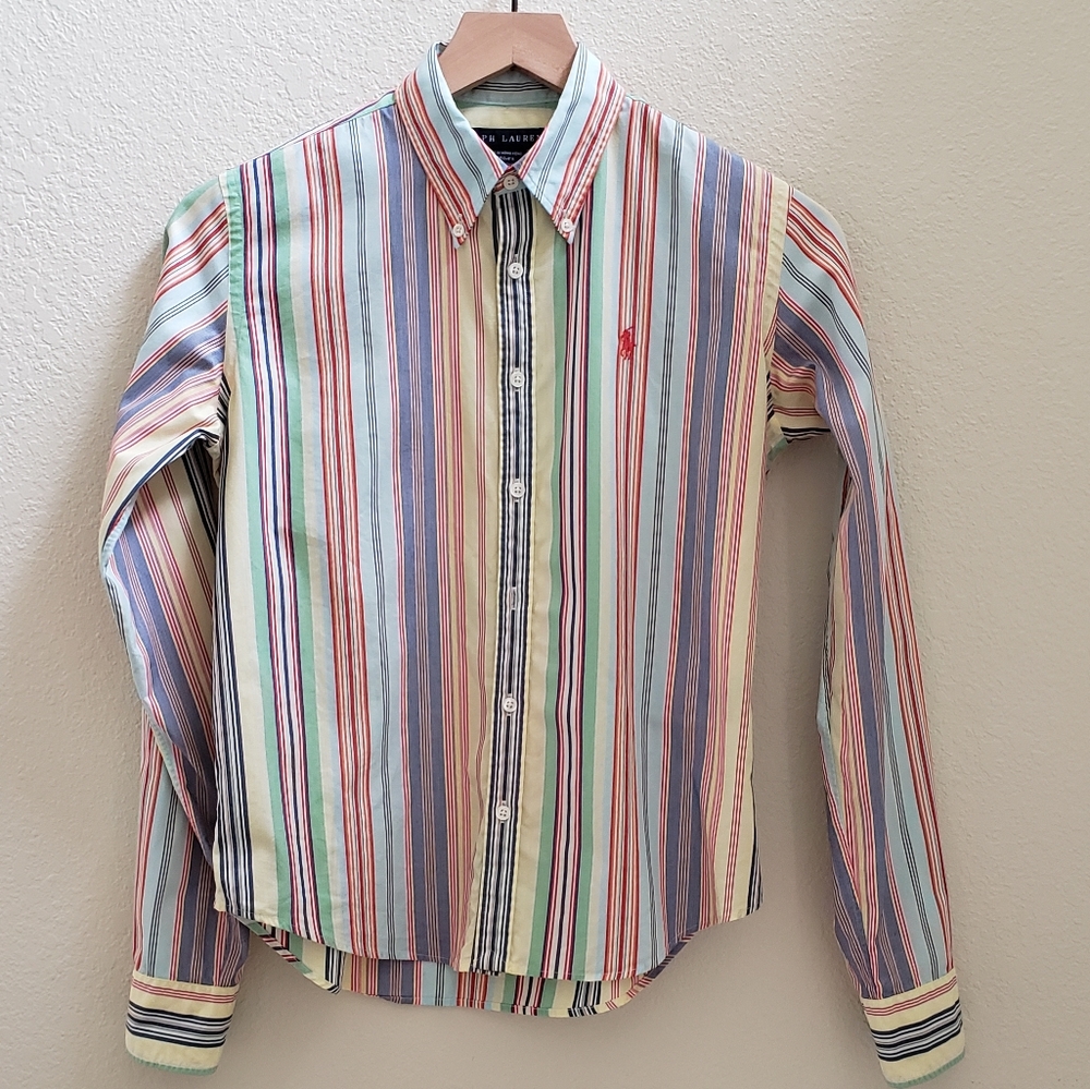 Vintage Ralph Lauren Striped Button Down Shirt